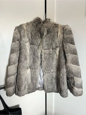 Women's 100% Rabbit Fur Jacket Coat